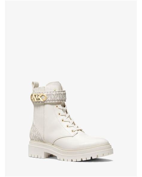 michael kors white boot|Michael Kors black flat boots.